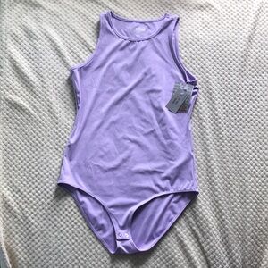 LuLaRoe Hope Violet Purple Sleeveless Bodysuit Brand New Size Large SWT